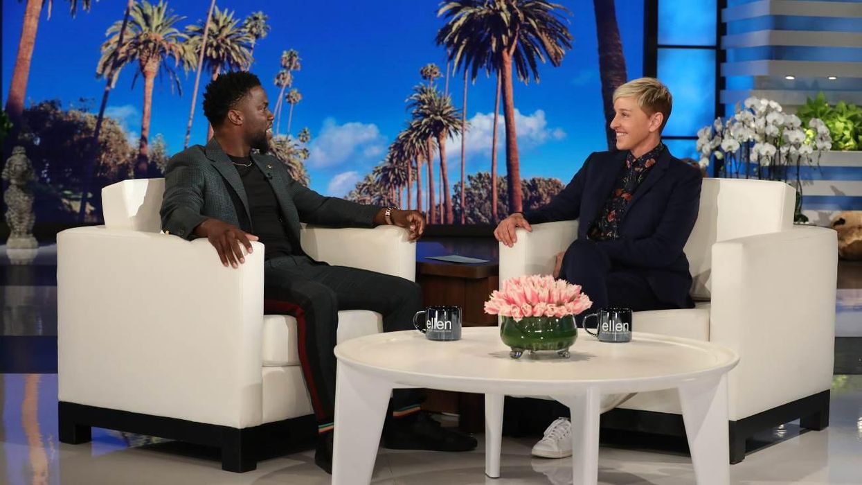 Kevin Hart and Ellen DeGeneres
