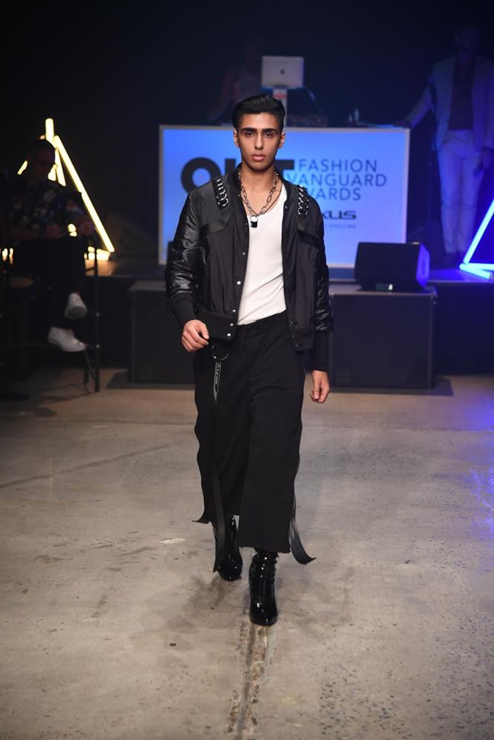 Kevin Jaedon's model on the runway