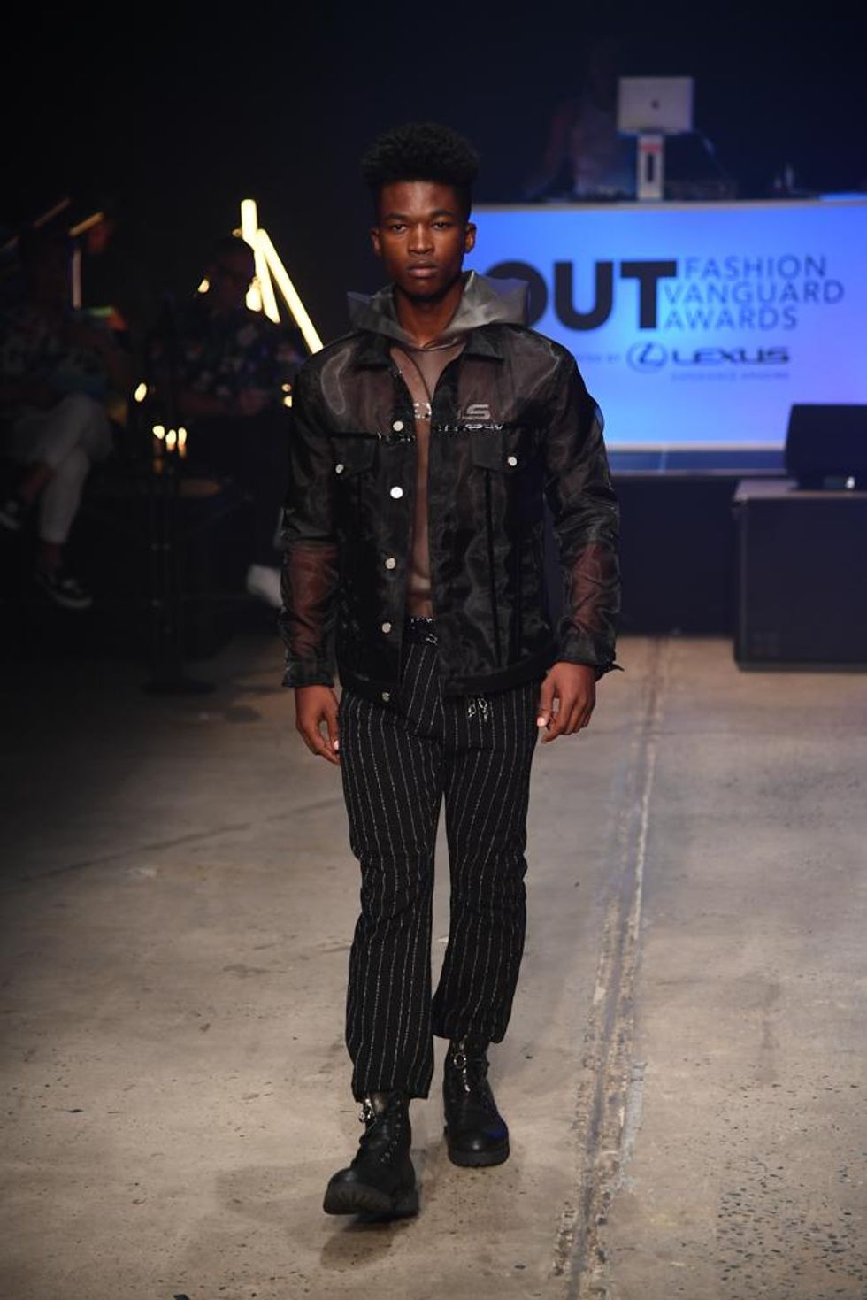 Kevin Jaedon's model on the runway