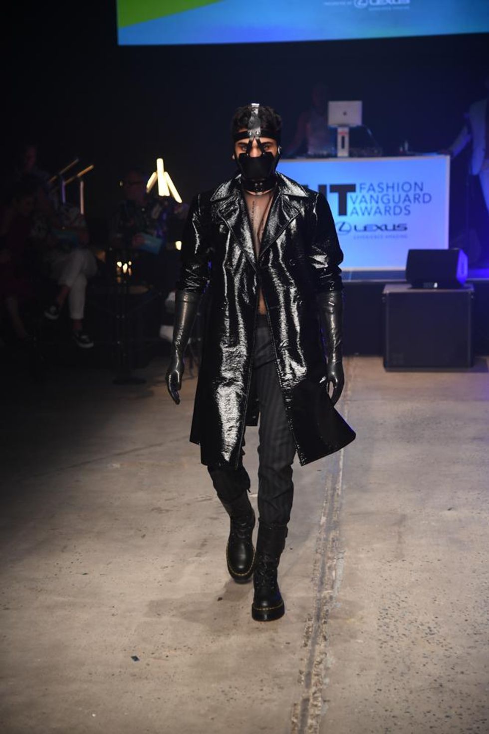 Kevin Jaedon's model on the runway