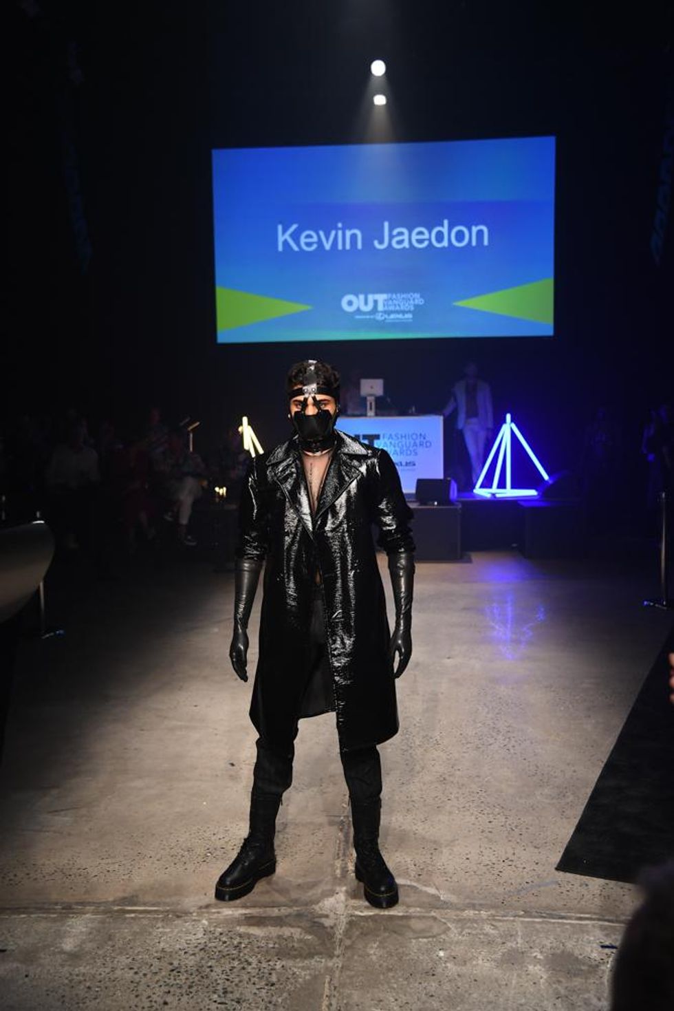 Kevin Jaedon's model on the runway