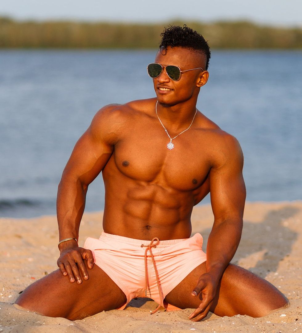 Key West sexy man in bathing suit