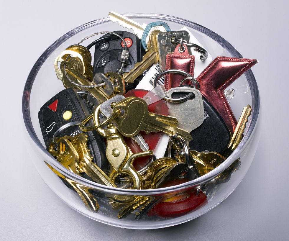 Keys in a bowl