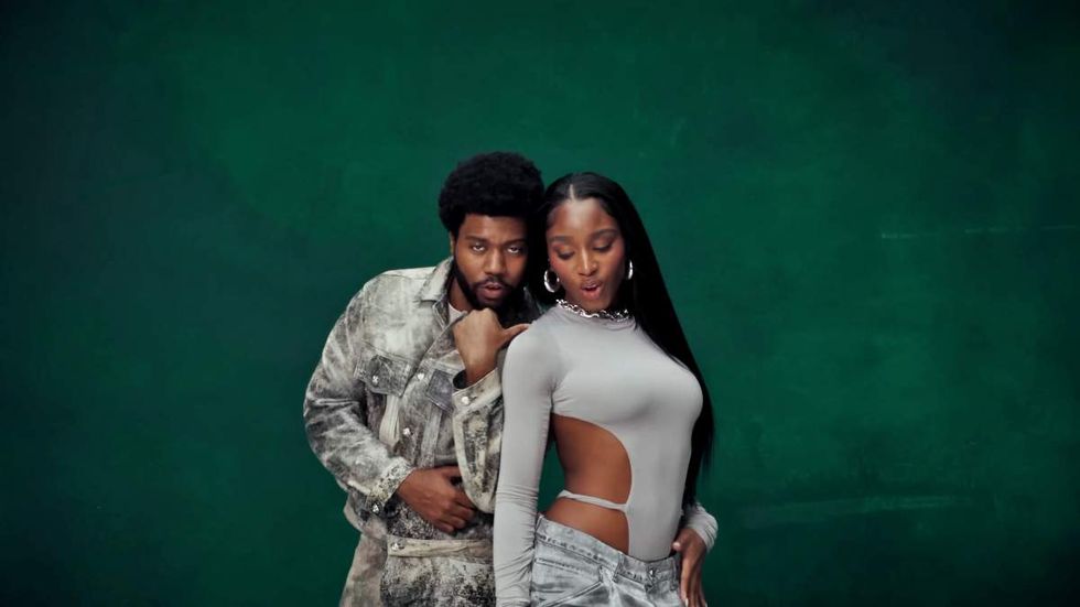 Khalid and Normani in the music video for Personal