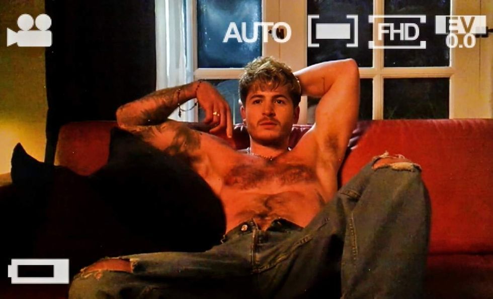 Kieron Moore as Aaron Eagle in Blue Film