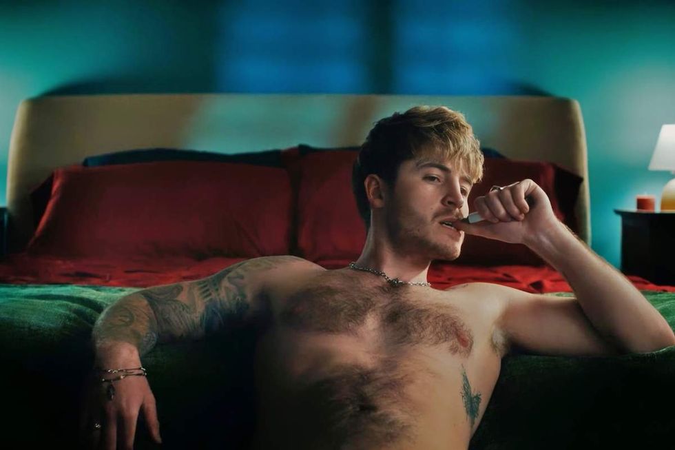 Kieron Moore in Blue Film