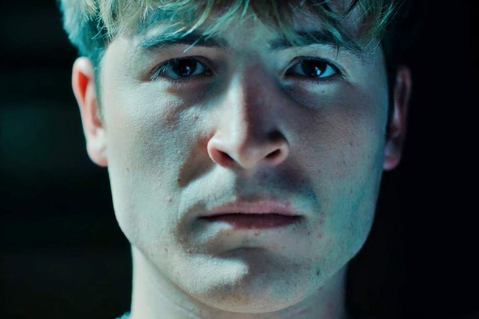 Kieron Moore in Blue Film