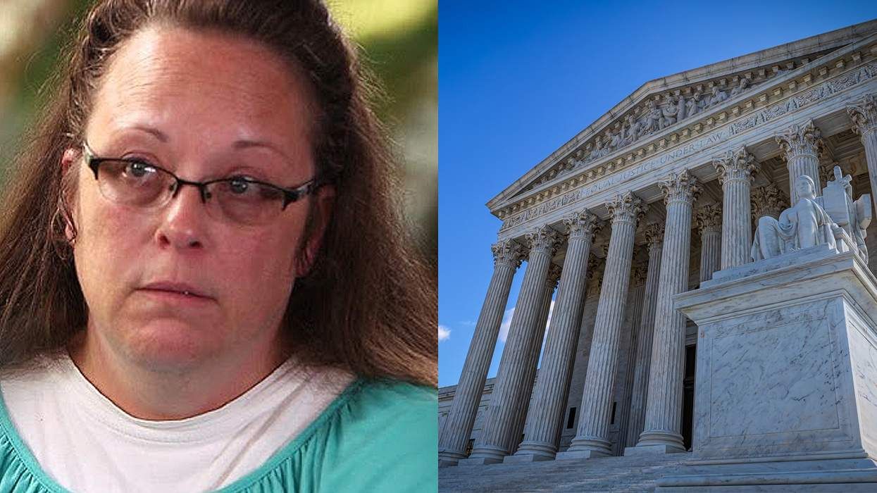 Kim Davis and the United States Supreme Court building