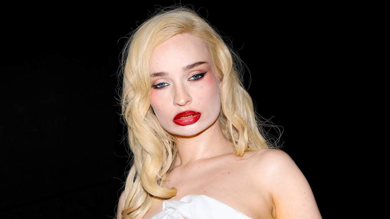 Kim Petras at the Ann Demeulemeester fashion show.