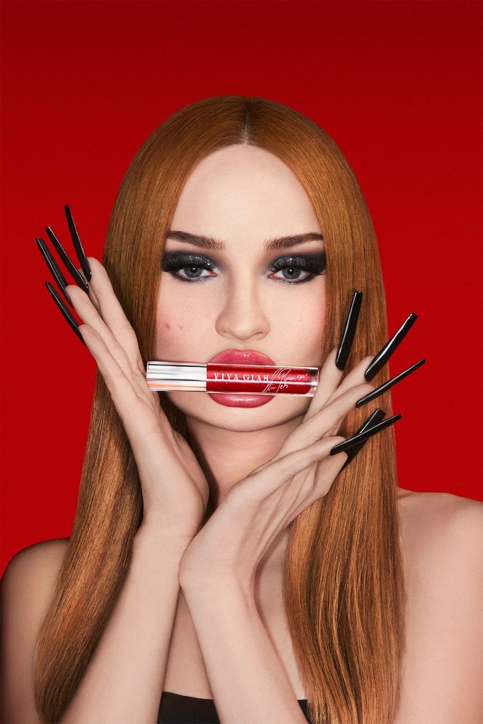 Kim Petras for MAC Cosmetics VIVA GLAM lipglass