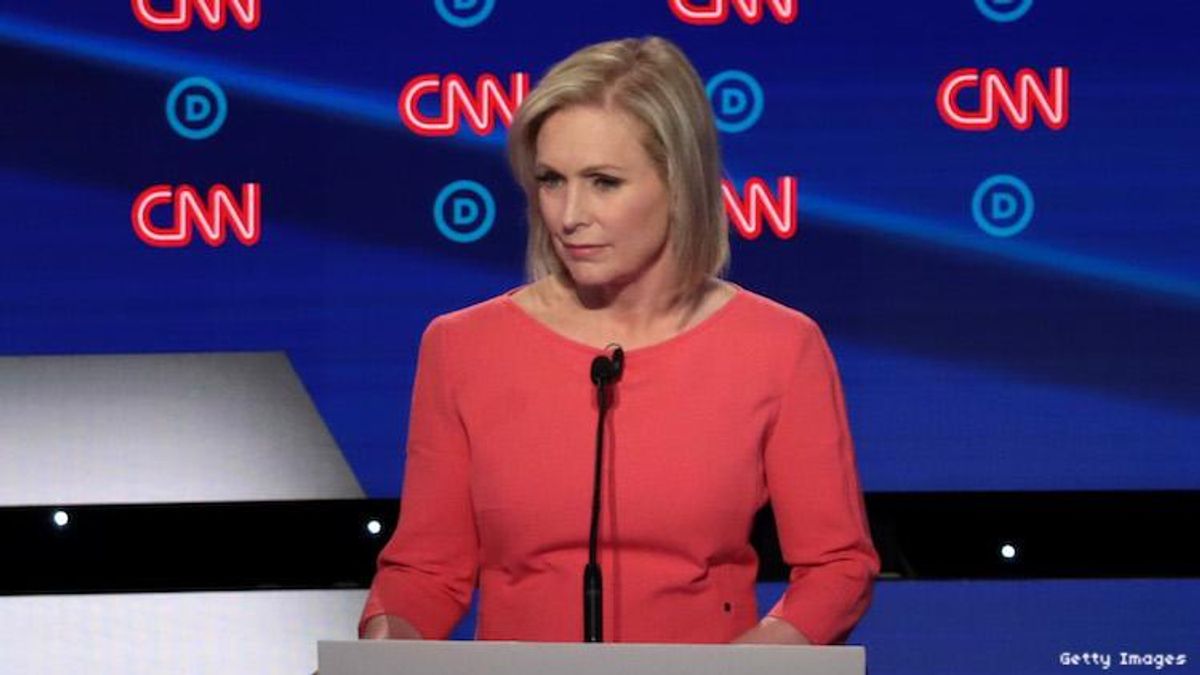 Kirsten Gillibrand says "gay" for first time at CNN Democratic presidential debates.