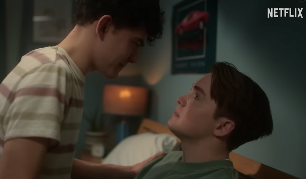 Kit Conner and Joe Locke in the Heartstopper season 3 trailer