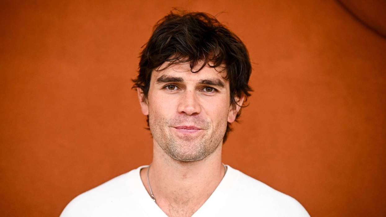 KJ Apa attends the 2025 French Open at Roland Garros.