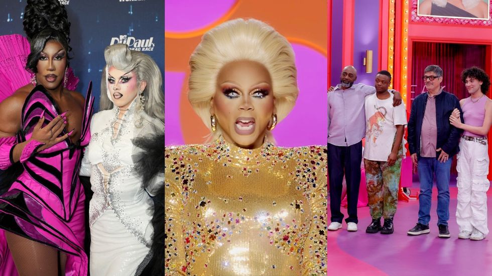 ​Kori King and Lydia B Kollins; RuPaul; Onya Nurve and father, Jewels Sparkles and father