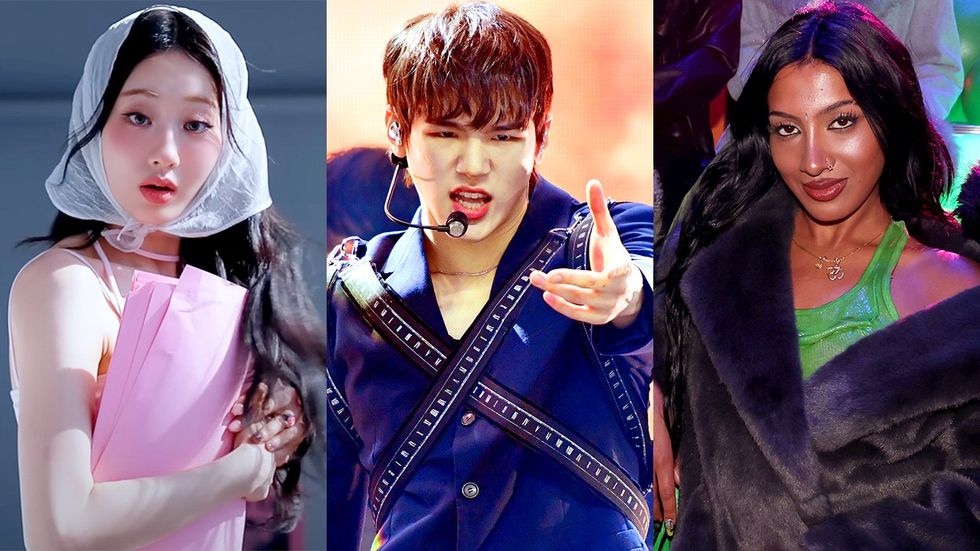 Kpop stars Cherry Bain of Just B Lara Raj of Katseye