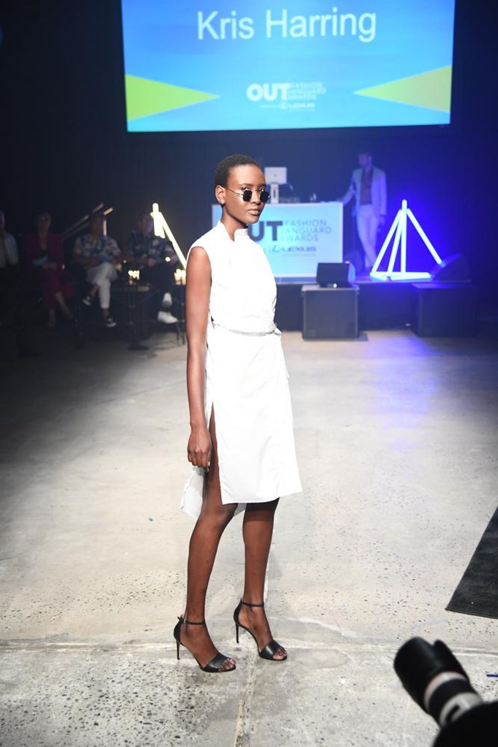 Kris Harring's model on the runway