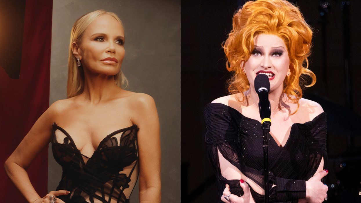 Kristin Chenoweth for Out's May/June 2025 issue; Jinkx Monsoon performing at Carnegie Hall in February 2025