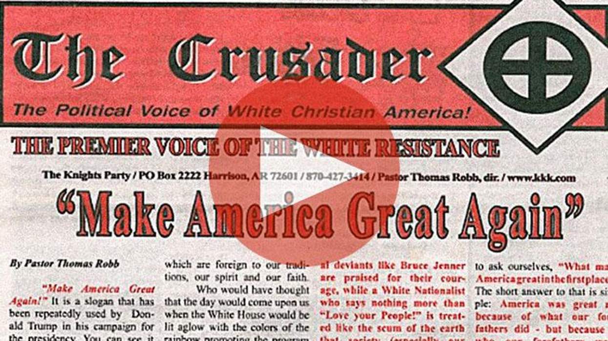 Ku Klux Klan Newspaper Backs Trump