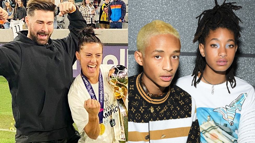 Kyle Krieger and Ali Krieger; Jaden Smith and Willow Smith