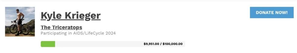 Kyle Krieger on aidslifecycle.org