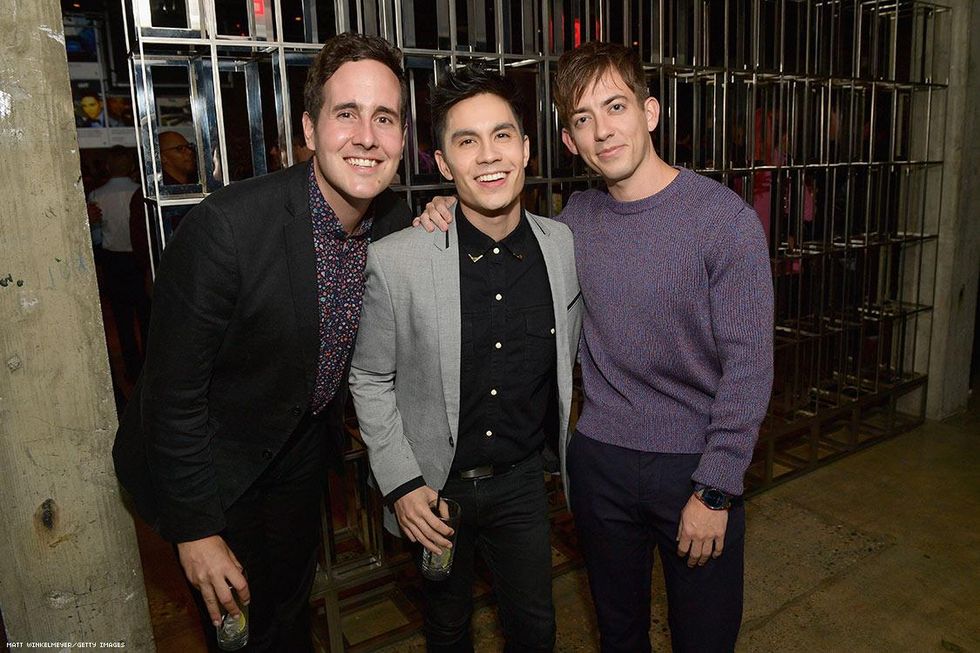 (L-R) Blake Knight, Sam Tsui and Kevin McHale