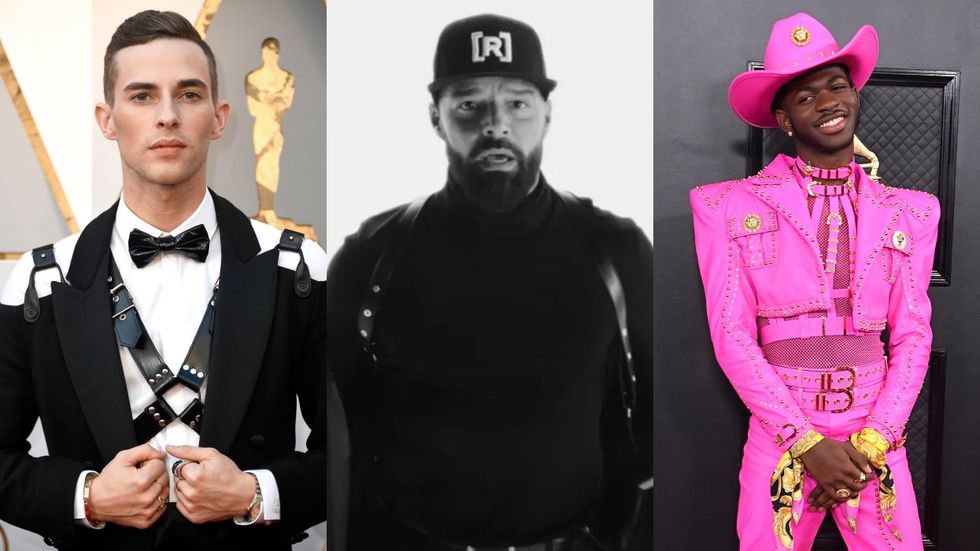 L to R: Adam Rippon, Ricky Martin, Lil Nas X