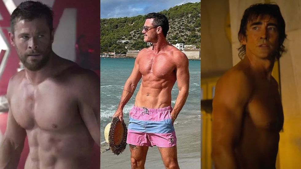 (L to R): Chris Hemsworth; Luke Evans; Lee Pace