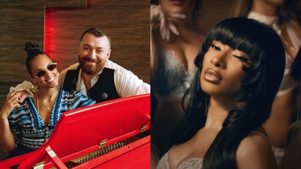 L to R: Sam Smith and Alicia Keys, Megan Thee Stallion