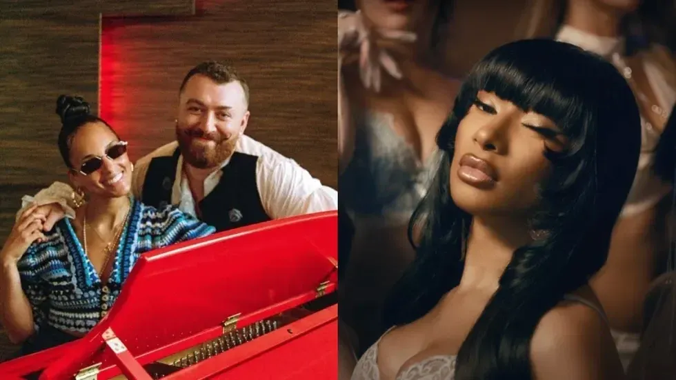 L to R: Sam Smith and Alicia Keys, Megan Thee Stallion