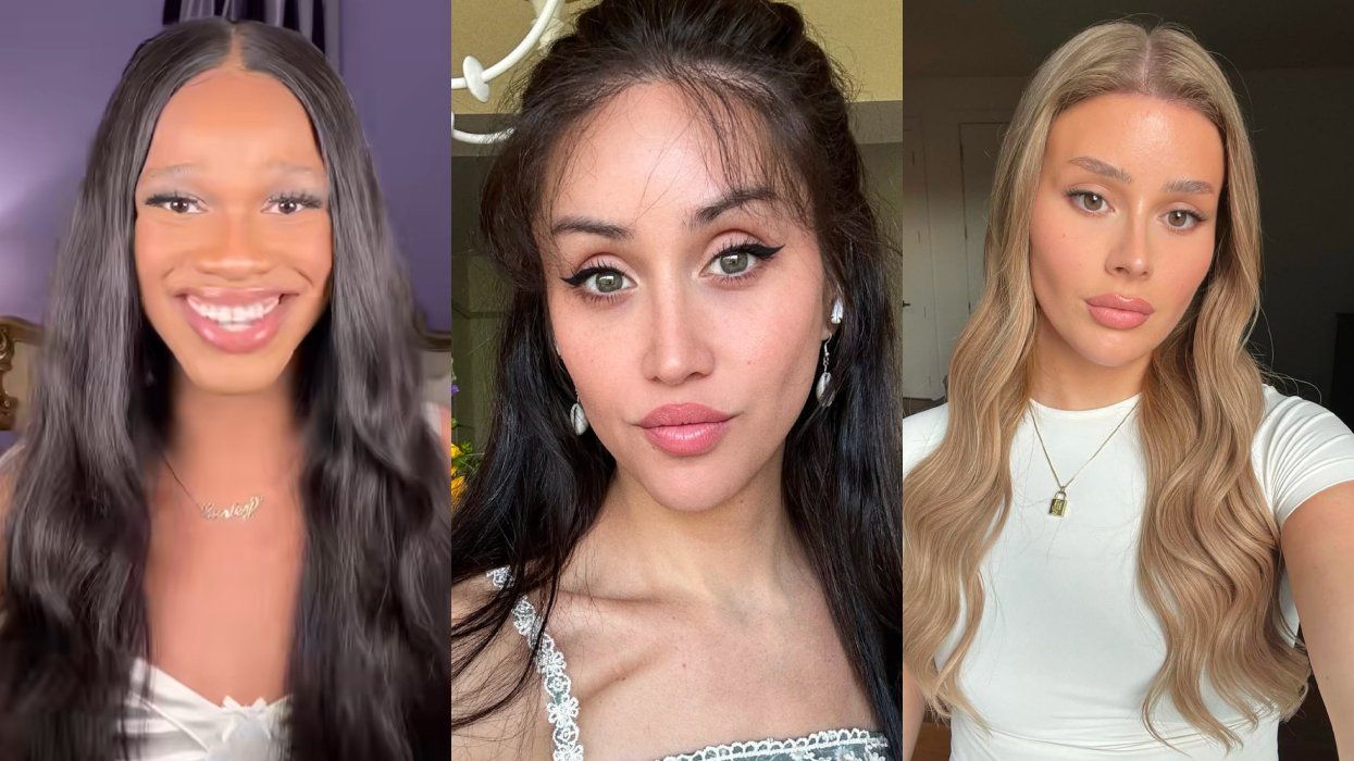 L to R: Trans women TikTokers Jae Gurley, Adore Delano, & Alessandra Miller