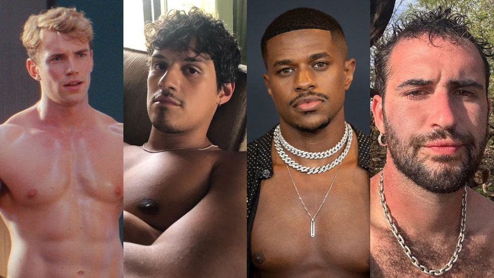 L to R: Zane Phillips, Omar Apollo, Jeremy Pope, Jordan Firstman