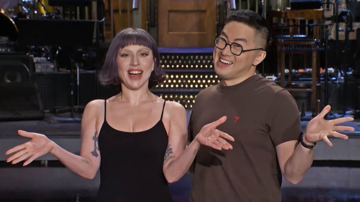 Lady Gaga and Bowen Yang on Saturday Night Live promo videos
