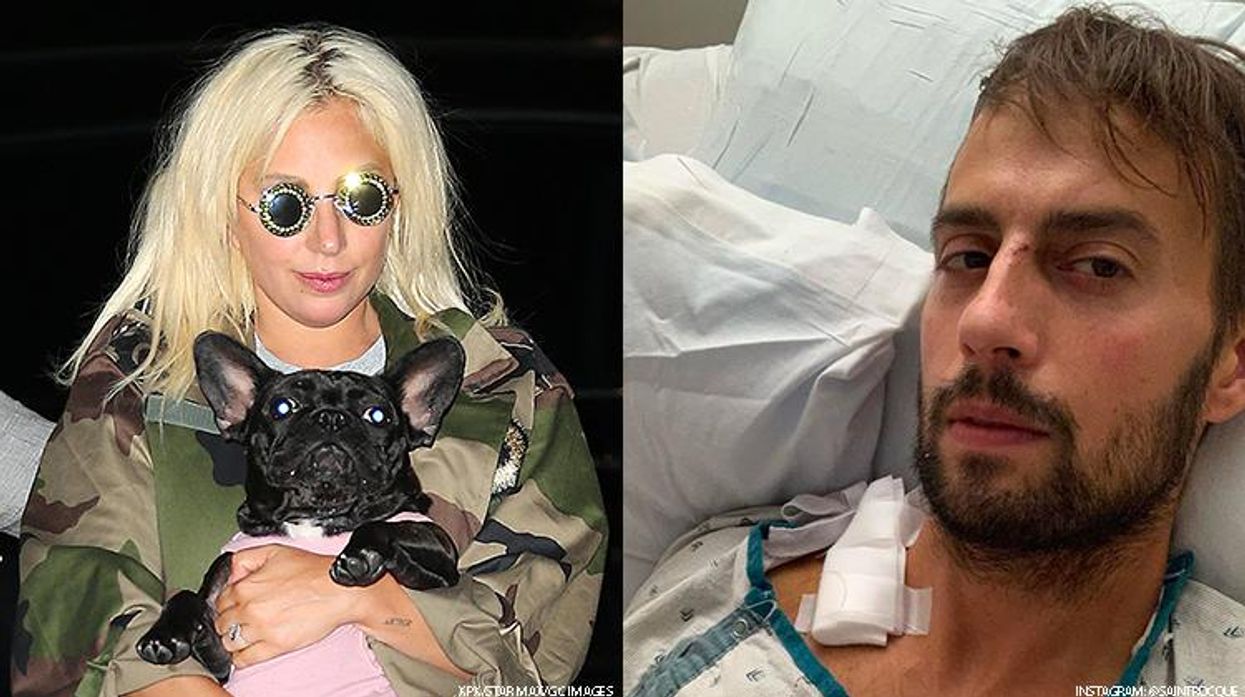Lady Gaga and her dog walker Ryan Fischer