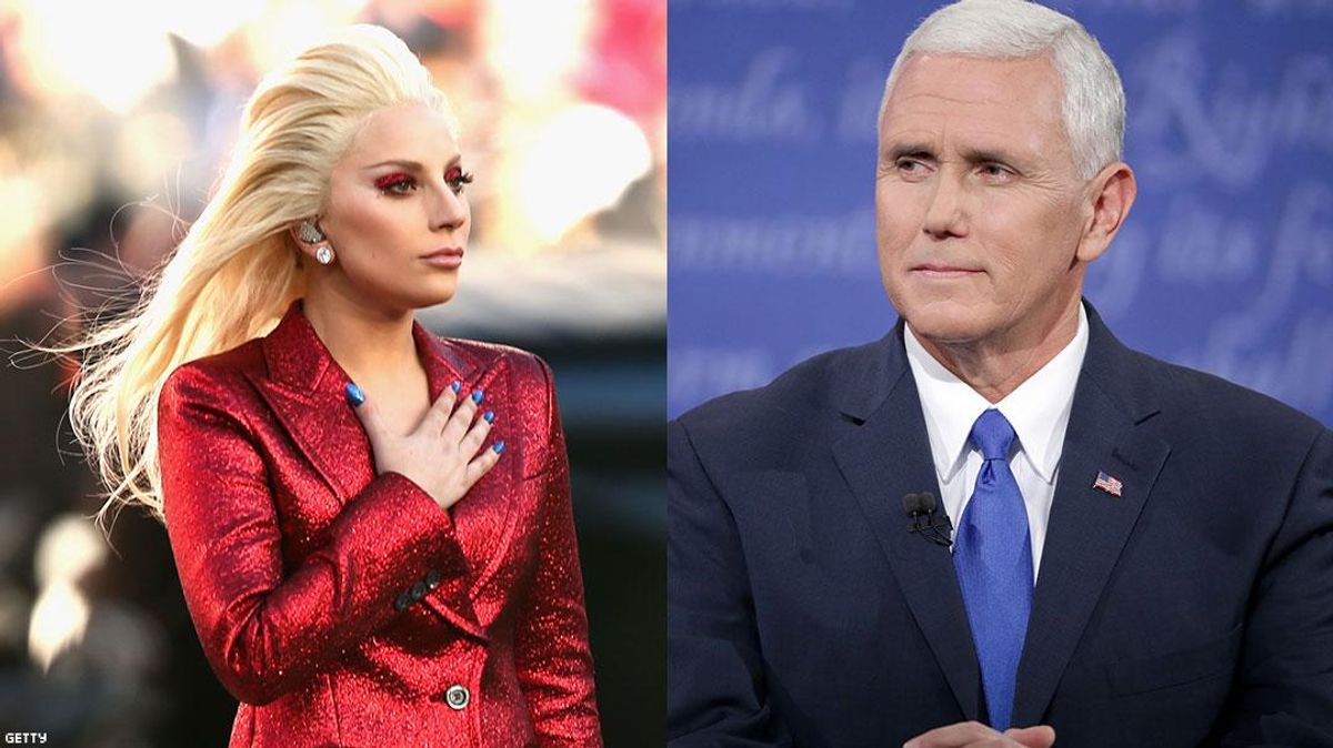 Lady Gaga Calls Mike Pence the Worst Representation of a Christian
