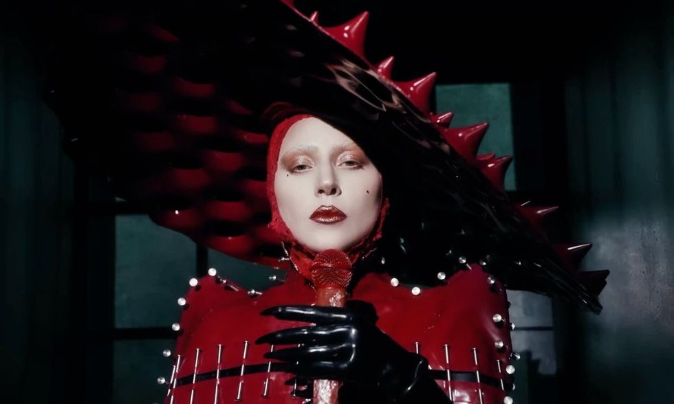 Lady Gaga in the Abracadabra music video