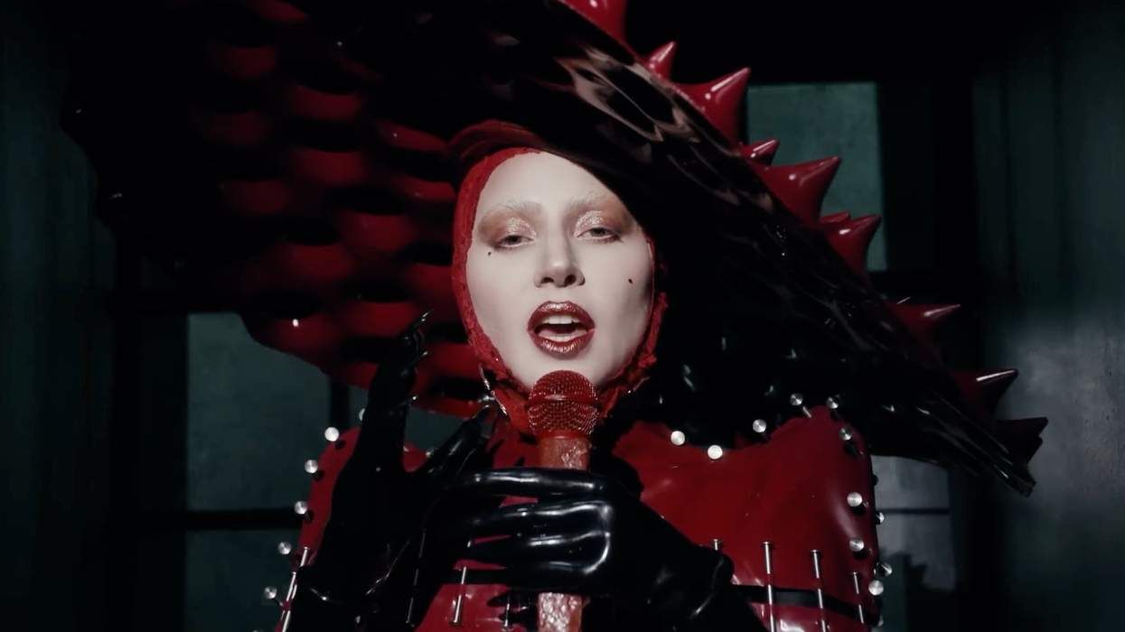 Lady Gaga in the Abracadabra music video