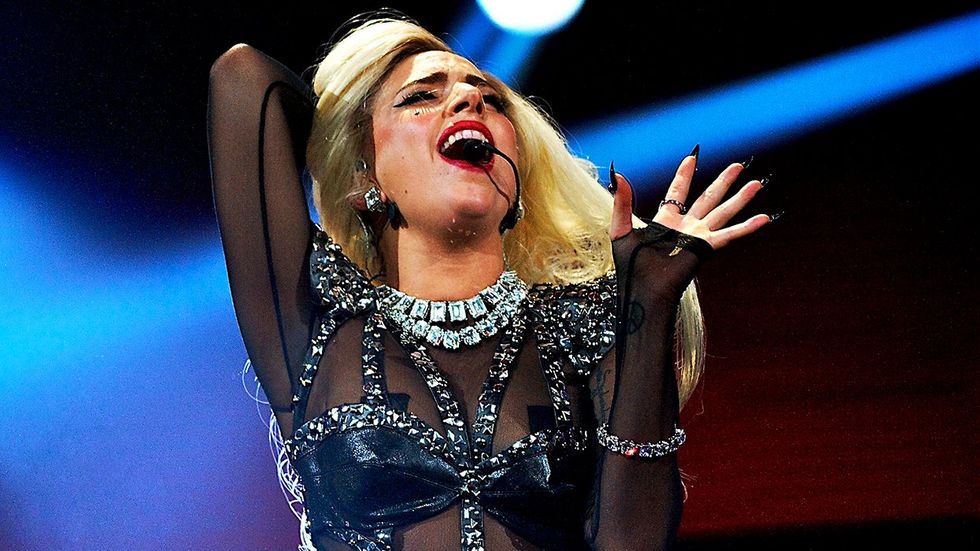 Lady Gaga performs inaugural iHeartRadio Music Festival MGM Grand Garden Arena Las Vegas Nevada
