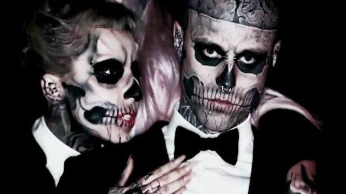 Lady Gaga, Rick Genest, Skeleton Boy, Born This Way