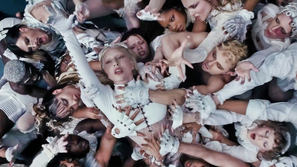 Lady Gaga starring in the Abracadabra music video