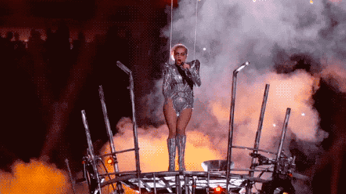lady gaga super bowl halftime gif