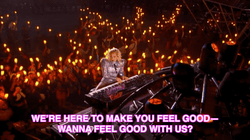 lady gaga super bowl halftime gif