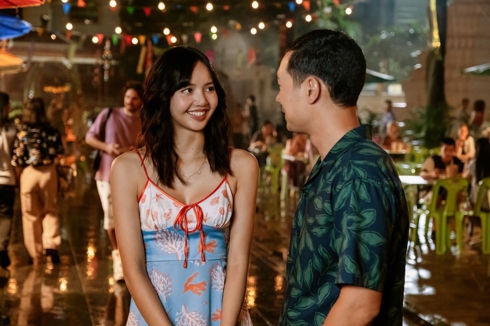 Lalisa Manobal and Tayme Thapthimthong on The White Lotus season 3