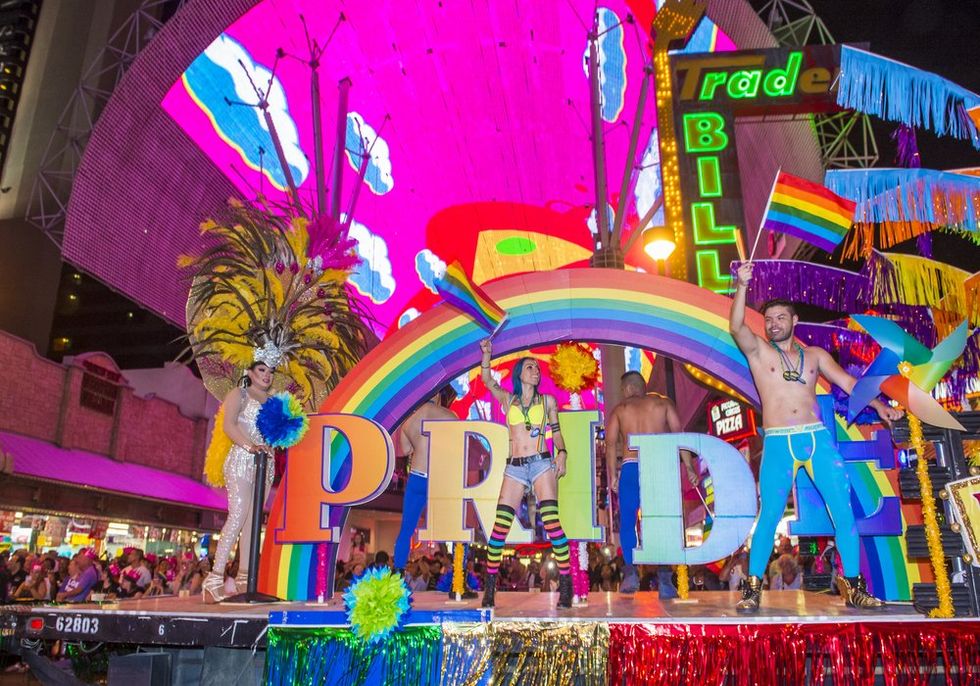 Las Vegas Gay pride night parade