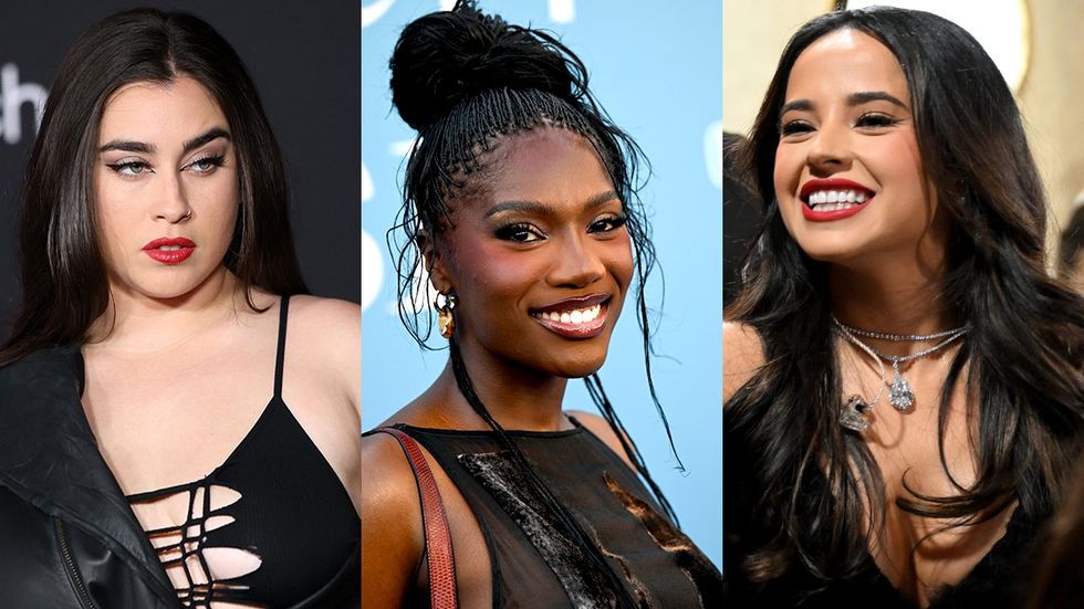 Lauren Jauregui Madame Web Premiere 2024 Doechii Billboard Women in Music awards 2025 los angeles california Becky G backstage after performing 96th Annual Academy Awards 2024