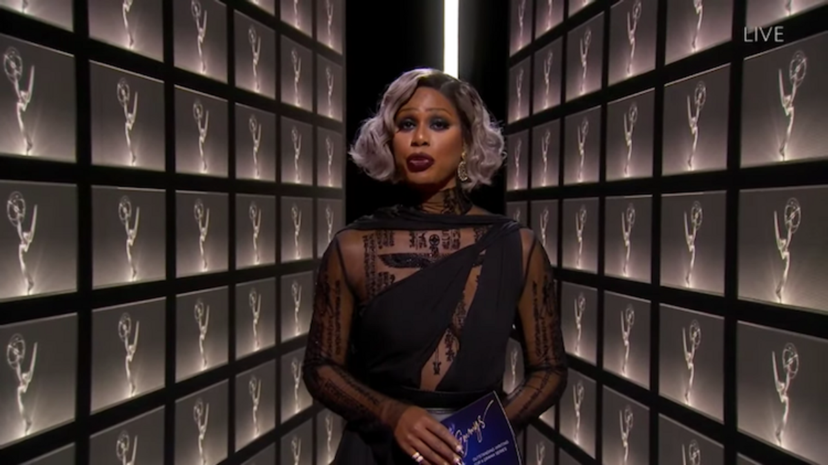 Laverne Cox at the 2020 Emmys