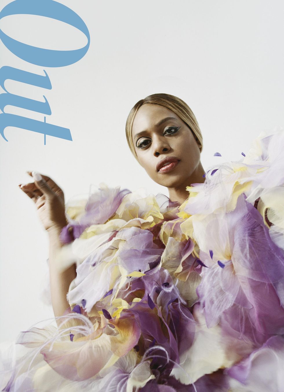 Laverne Cox on the cover of Out Magazine February 2020.