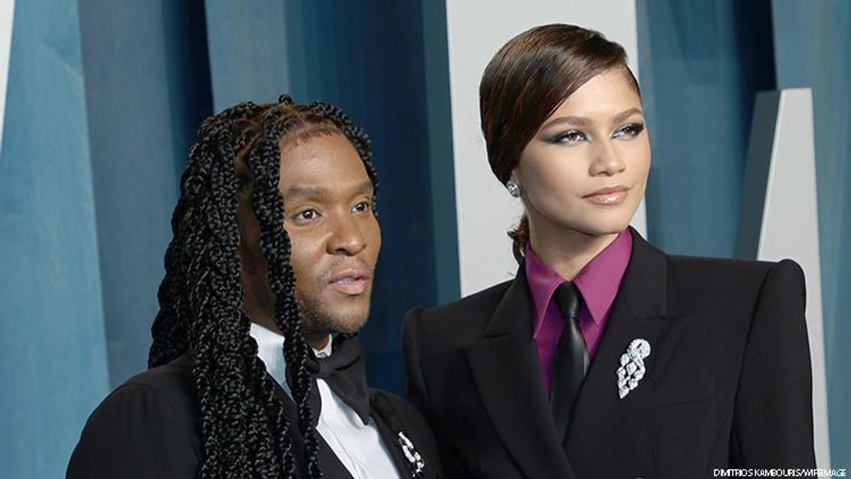 Law Roach and Zendaya walking the red carpet