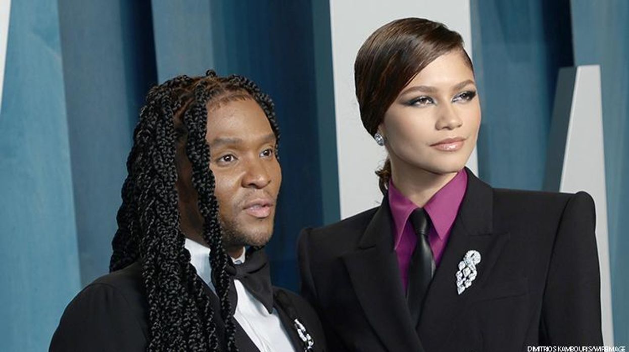 Law Roach and Zendaya walking the red carpet