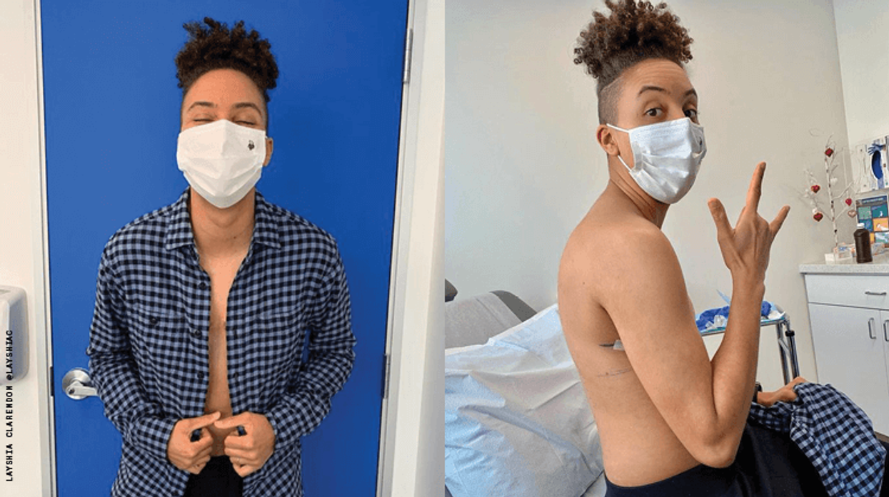 Layshia Clarendon after getting top surgery