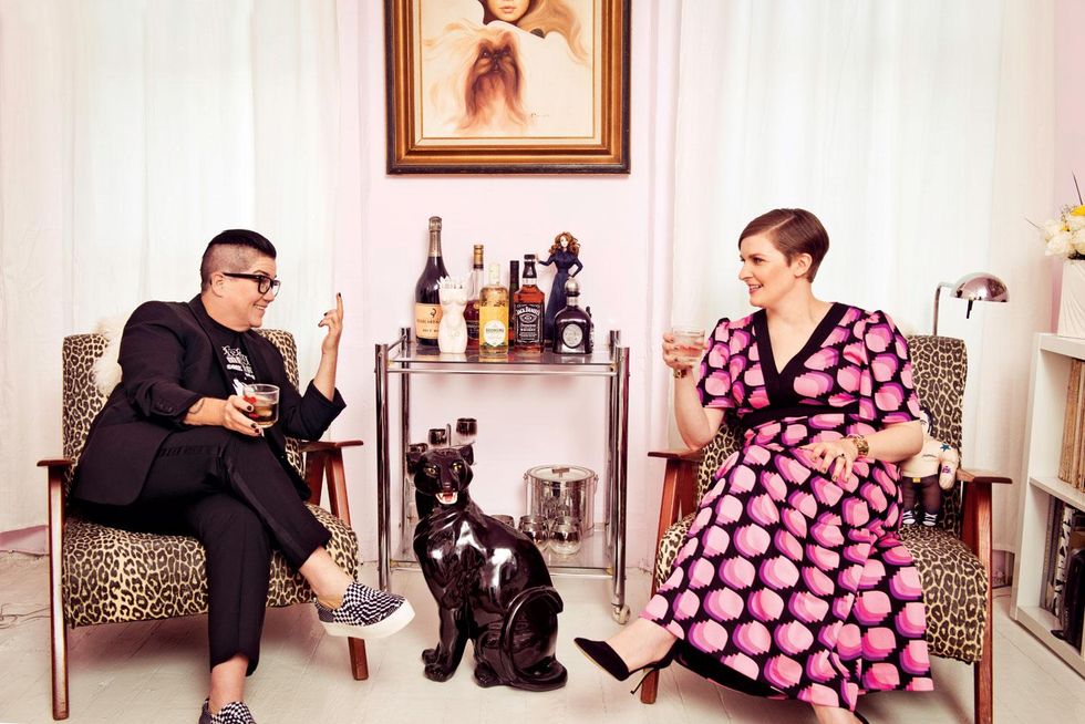 Lea DeLaria and Chelsea Fairless in February Issue, Photography by Gabriela Herman